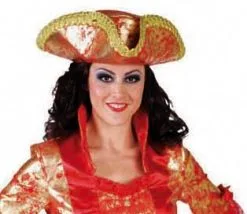 3-spits Hoed Markies Rood