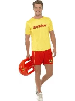 Smiffy Baywatch Beach Heren Kostuum