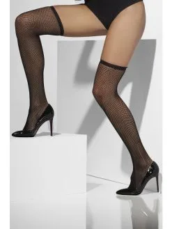 Smiffy Zwarte Fishnet Hold-Ups
