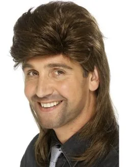 Smiffy Bruine Pruik Met Matje