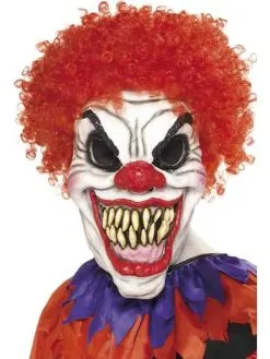 Smiffy Eng Clown Masker Met Rood Haar