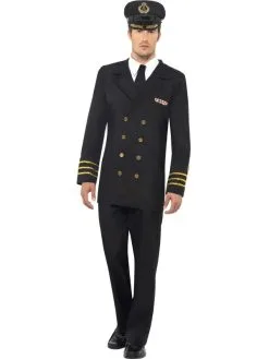 Smiffy Navy Officier Heren Kostuum