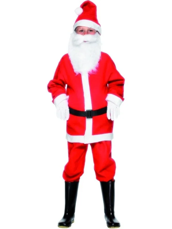 Smiffy Santa Boy Kerstman Kostuum - Afbeelding 2