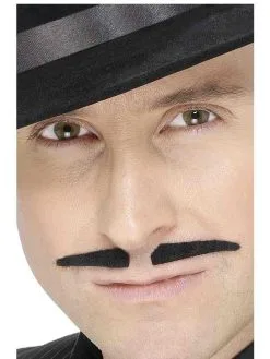 Smiffy Zwarte Zelfklevende Snor