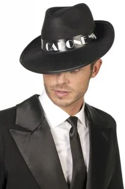 Al Capone Hoed Zwart Eco