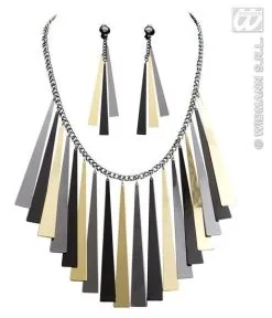 Egyptische Ketting En Oorring Set