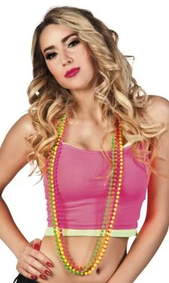 Fluoriserende Kralenketting