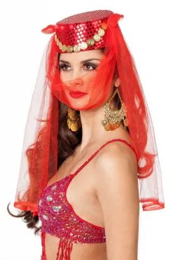 Haremhoed Met Licht Rood