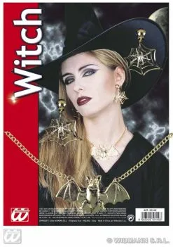 Heksen Set Ketting Met Oorbellen