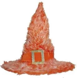 Heksenhoed Pluche Oranje