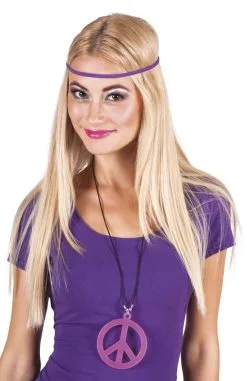 Hippie Ketting Fluor Roze