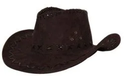Hoed Cowboy Suede Bruin
