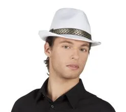 Hoed Popstar Voque Wit