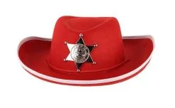 Hoed Vilt Sheriff Rood Junior