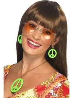 Ketting En Oorbellen Set Peace