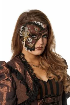 Luxe Halve Masker Steampunk