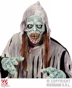 Masker Besmette Zombie Met Haar