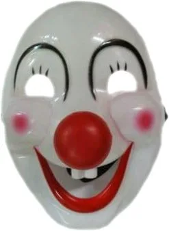 Masker Clown Wit