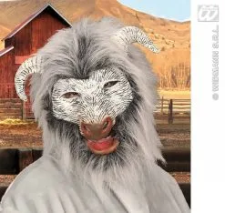 Masker Geit Met Pluche Haar