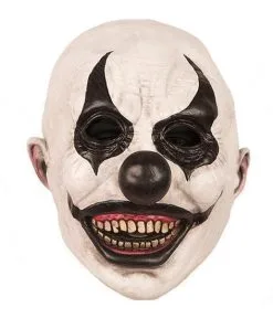 Masker Horror Clown Zwart Wit