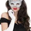 Masker Kat Luxe Zilver