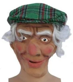 Masker Schot Met Haar En Pet