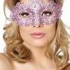 Masker Stof Met Steentjes Oud Roze