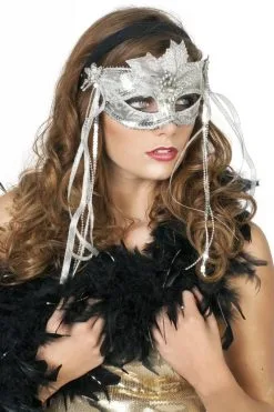 Masker Venetiaans Zilver