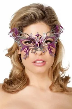 Masker Vlinder Metaal Roze