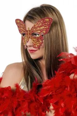 Masker Vlinder Rood