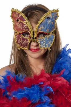 Masker Vlinder Rood/blauw