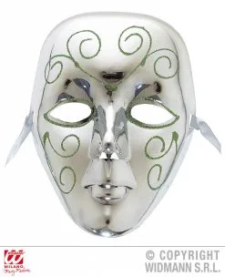 Masker Zilver Met Glitter
