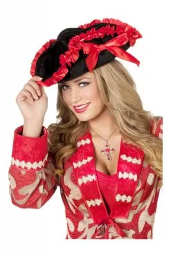 Piratenhoed Met Rode Strikken