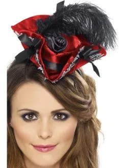 Piratenhoed Op Haarband Rood