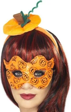 Pompoen Masker En Mini Hoedje