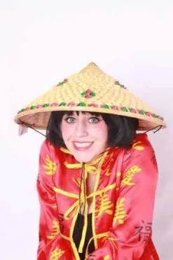 Strohoed Chinees Luxe Vlechtenwerk