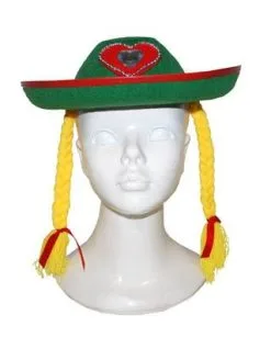 Tiroler Hoed Heidi Met Vlechten