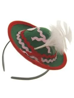 Tiroler Mini Hoed Met Diadeem