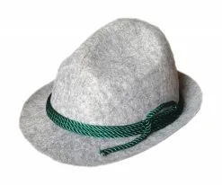 Tirolerhoed Grijs Wolvilt Look