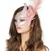 Venetiaanse Masker Met 2 Punten Roze